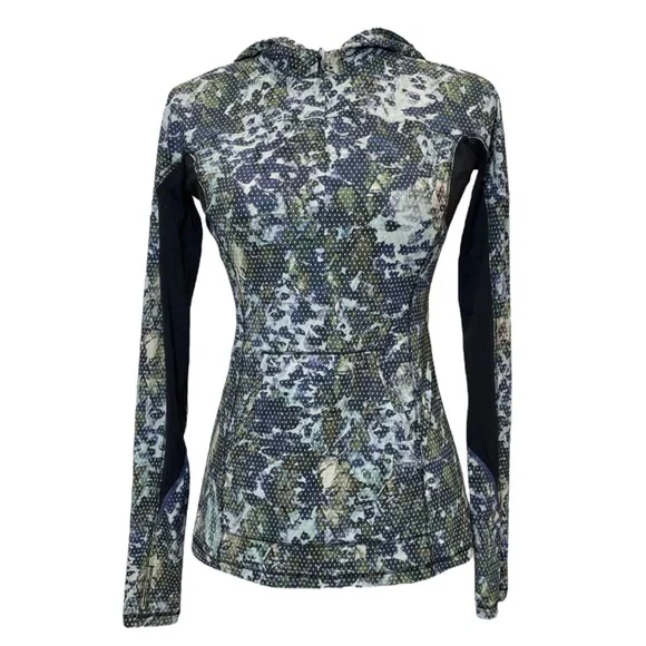 LULULEMON Runbeam Hoodie Floral Sport in Multicolors Size 2 or 4 — Older Style - Picture 6 of 12